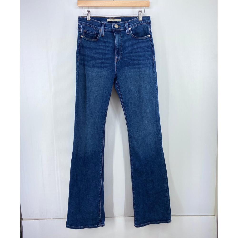 Hudson Barbara High Rise Boot Cut Blue Denim Jeans Womens 29